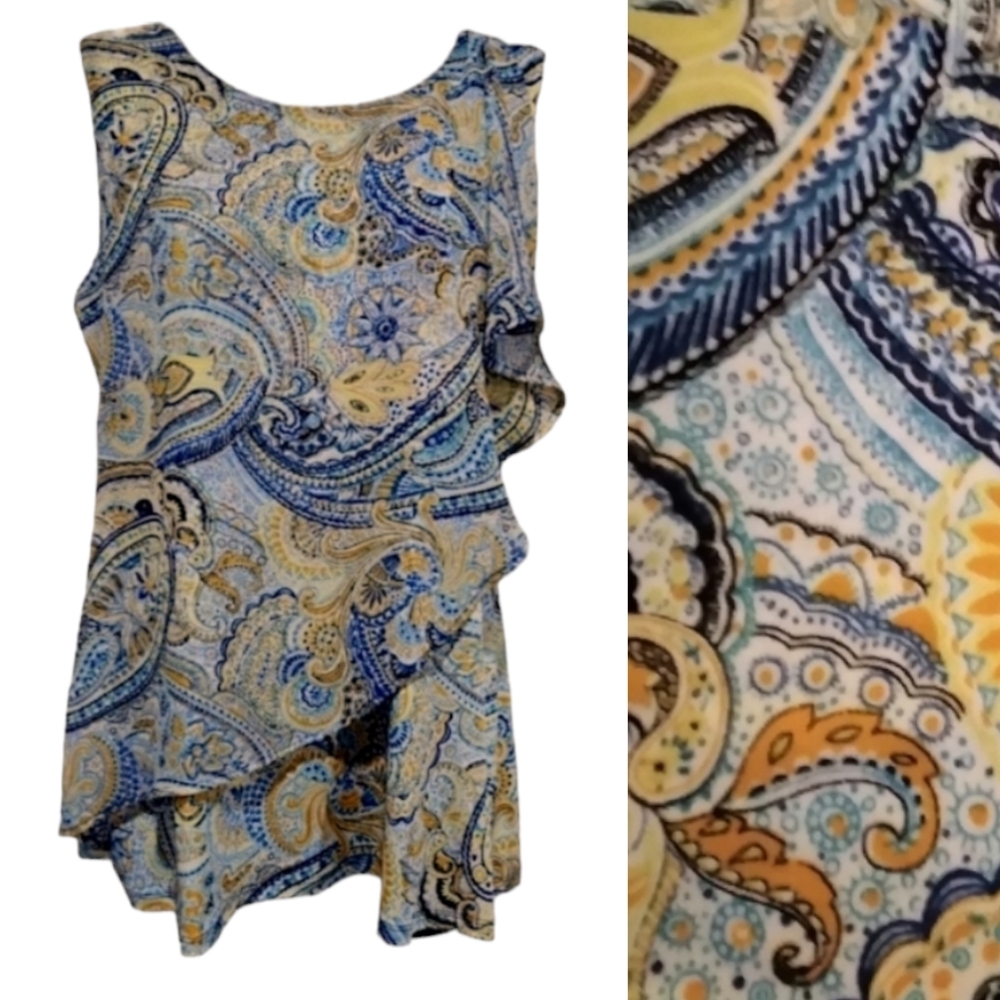 Roz & Ali paisley tank top